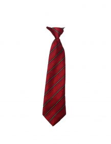 kinder stropdas rood met grijs streepje