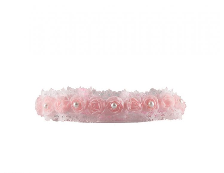 Bruidsmeisjes haarband Elise in de kleur roze